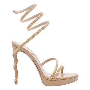 René Caovilla Women Margot Crystals Plateau Sandals